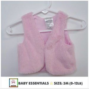 Baby Essentials ❤️ Kids Girls Pink Vestcoat Size 3M